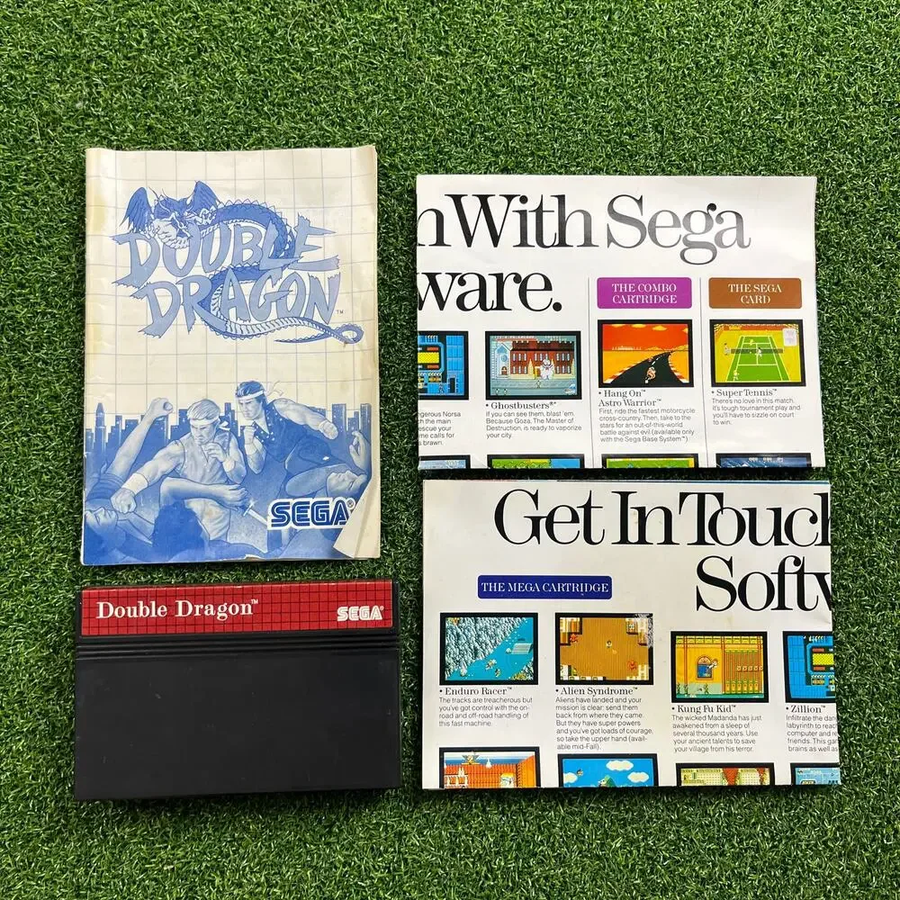 Double Dragon Sega Master System Game And Case
